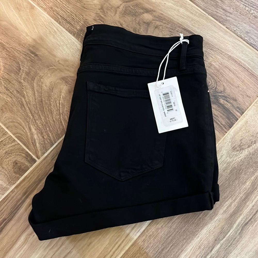 NWT Frame Le Cutoff Shorts Size 30 Black
